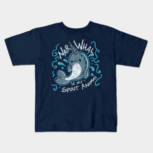 Narwhal is my Spirit Animal Kids T-Shirt